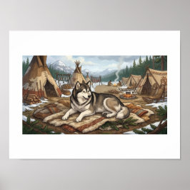 Ureinwohner Malamute   Poster