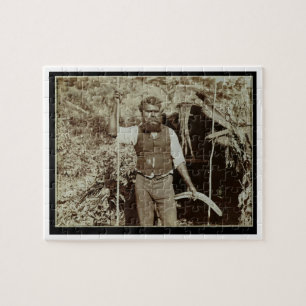 Ureinwohner mit einem Bumerang, c.1860s