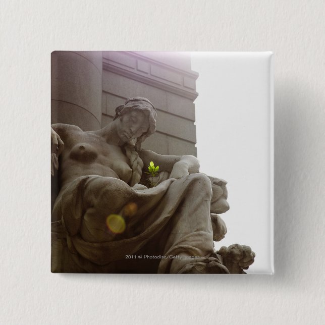 Ureinwohner-nationales Museums-Statue Button (Vorderseite)
