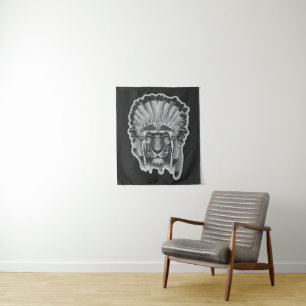 Ureinwohner-Tiger-Leiter Wandteppich