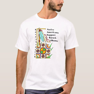 UREINWOHNER-UNTERSTÜTZUNG OBAMA T-Shirt