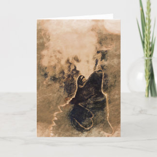 Ureinwohner-Wolf-Gruß-Karte Karte