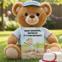 Urenkel Alles Gute zum Geburtstag Baseball Teddybä