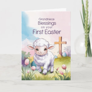 Urenkelin Babys erstes Ostergeschenk religiöses La Karte