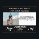 Urgent Call-to-Action Real Estate Card Flyer<br><div class="desc">Urgent Call-to-Action Real Estate Card Grab your clients’ attention with this urgent call-to-action real estate card, featuring a photo of a person sitting on a wall and the bold phrase “Sometimes it pays to wait. NOW is NOT that time!”. Designed to highlight fast-moving property markets, this card encourages potential sellers...</div>