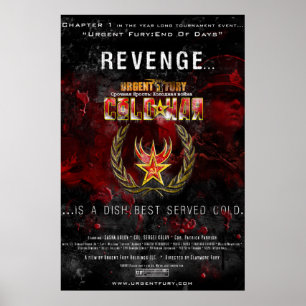 Urgent Zorn Kalter Krieg große High Gloss Poster