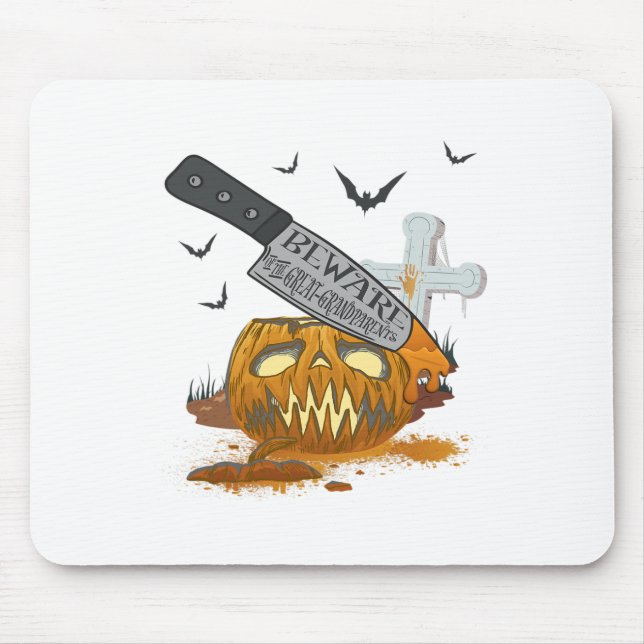 Urgroßeltern Funny Halloween Party Mousepad (Vorne)