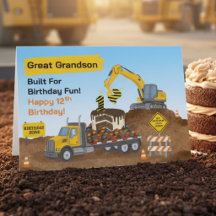 Urgroßenkel 12. Geburtstag Baustelle