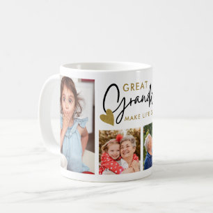 Urgroßenkel machen das Leben großartig 4 Foto Coll Kaffeetasse