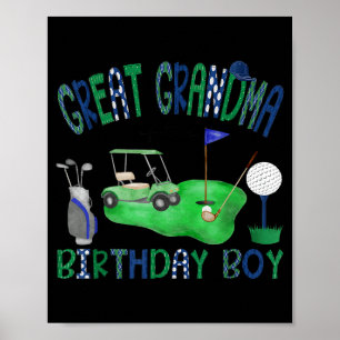 Urgroßmutter des Geburtstagsjungen Hole-in-One-Gol Poster