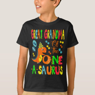 Urgroßmutter des One-a-saurus zum 1. Geburtstag Ju T-Shirt