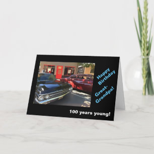 Urgroßvater 100. Geburtstag Oldtimer Karte