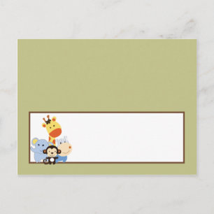 Urheber Platzkarte Dschungel Play Postkarte
