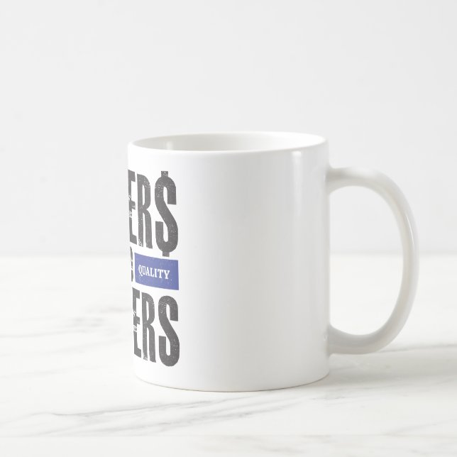 Urheber und Schüttele-Apparat - Blau Kaffeetasse (Rechts)