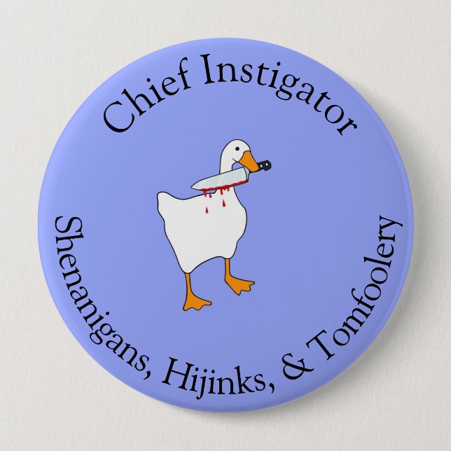 Urheber von Eskapaden Button (Vorderseite)