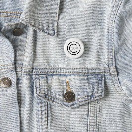 Urheberrecht selbst Moderne Typografische Weiß Button