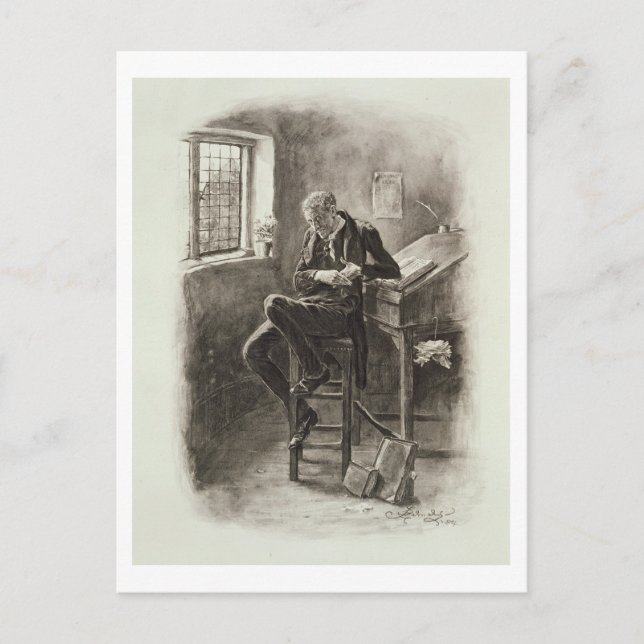 Uriah Heep von 'Charles Dickens: Ein Geschwätz übe Postkarte (Vorderseite)