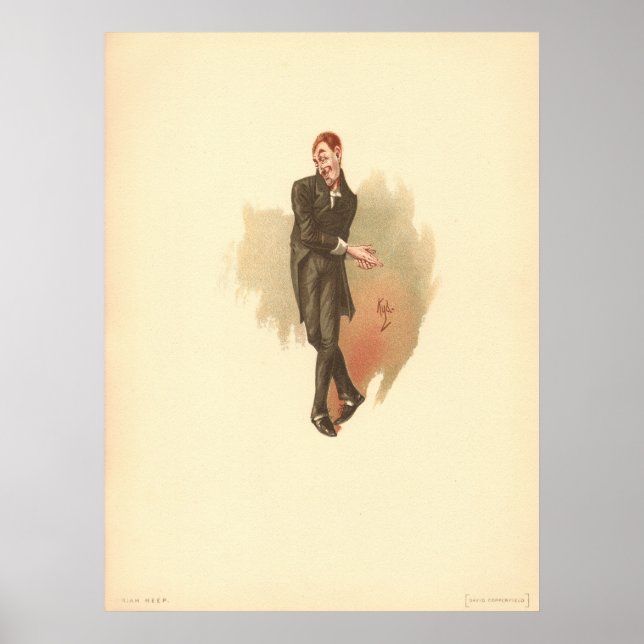 Uriah Heep von Kyd von Dickens' David Copperfield Poster (Vorne)