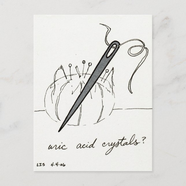 Uric Acid Crystals Postkarte (Vorderseite)