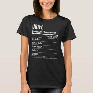 Uriel Serving Size Nutrition Label Kalorien T-Shirt