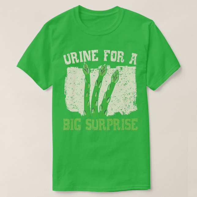 Urin für eine große Überraschung Spargel Gemüse Ge T-Shirt (Design vorne)