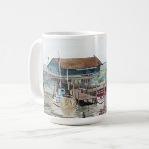 Urinfarbe der Dockseite Kaffeetasse