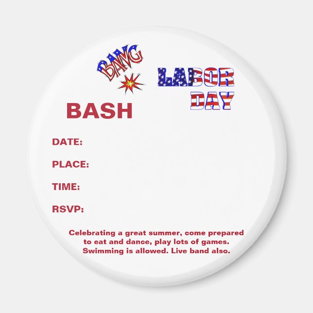 Urknall am Arbeitstag Magnet (Vorne)