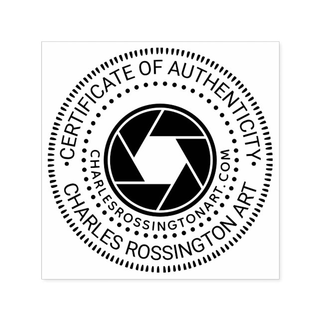 URL der Kamera "Echtheitsbescheinigung" Permastempel (Design)
