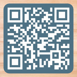 URL der Website von Eucalyptus Blue QR Quadratischer Aufkleber