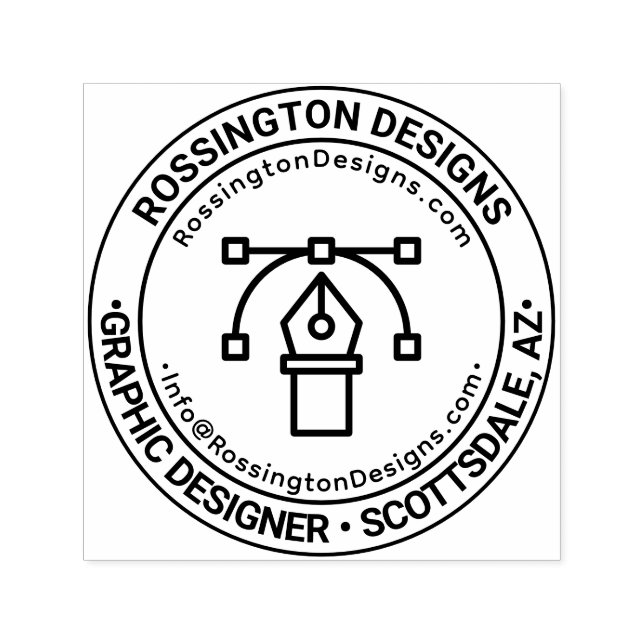 URL des Geschäftsnamens für den grafischen Designe Permastempel (Design)