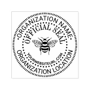 URL des Offiziellen Siegels Bee Generic Custom Permastempel