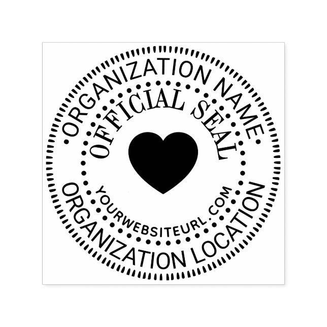 URL des Offiziellen Siegels für generisches Herz Permastempel (Design)