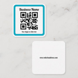 URL einer Website hinzufügen und sofort einen QR-C Quadratische Visitenkarte