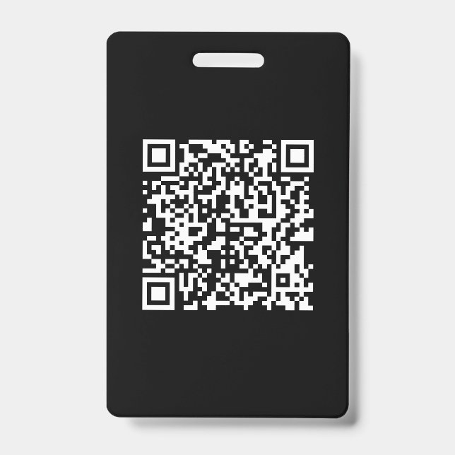 URL eingeben und Scannercode erstellen | SCHWARZ-W Ausweis (Vorderseite)