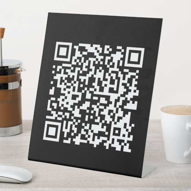 URL eingeben und Scannercode erstellen | SCHWARZ-W Sockelschild (In Situ)