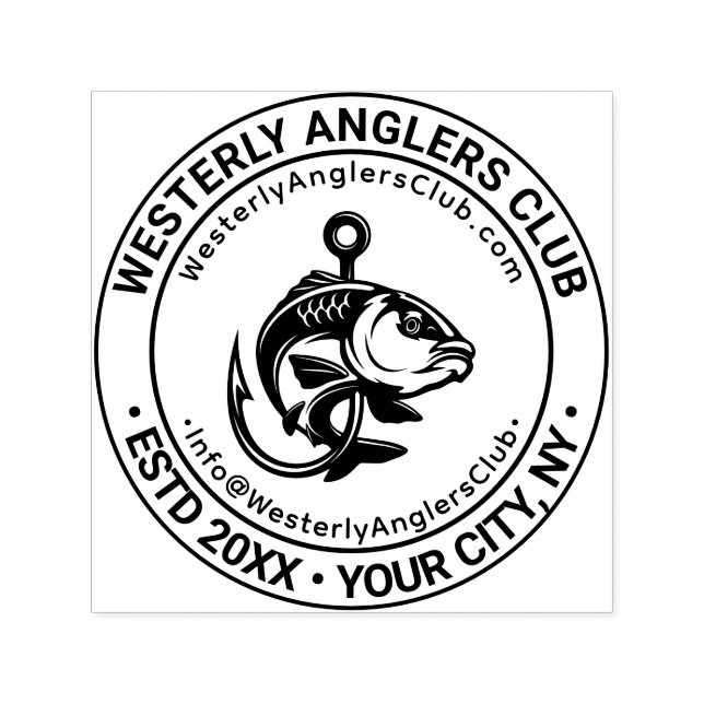 URL "Fisch und Firmenname" E-Mail Permastempel (Design)
