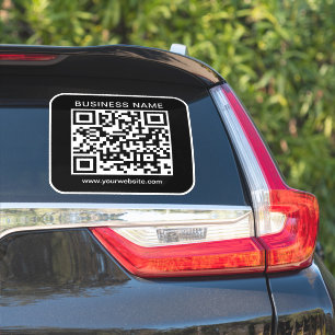 URL-QR-Code-Vorlage für den Firmennamen Benutzerde Aufkleber