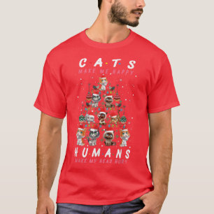 Urlaub 365 Katzen Weihnachtsbaumkatze macht mich g T-Shirt