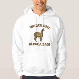 Urlaub? Alpaca-Tasche! Hoodie