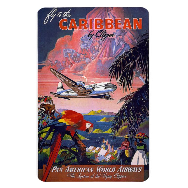 Urlaub am Karibischen Meer Magnet (Vertikal)