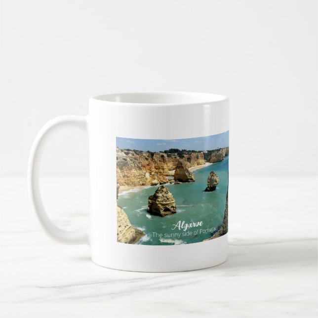 Urlaub an der Algarve in Portugal Kaffeetasse (Links)