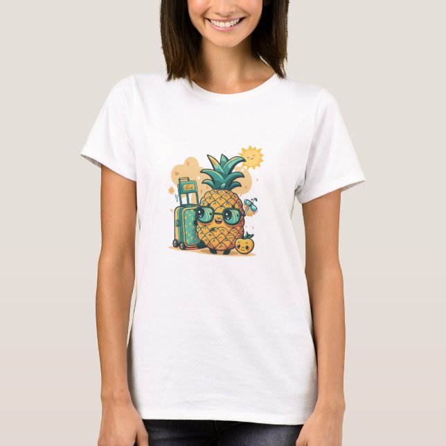 Urlaub Ananas - Niedliche Reise Sommer T - Shirt (Vorderseite)