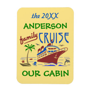 Urlaub auf einem Kreuzfahrtschiff   Name der Kabin Magnet