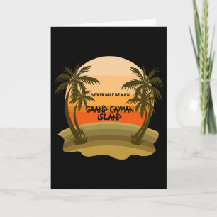 Urlaub auf Grand Cayman Island Seven Mile Beach Karte