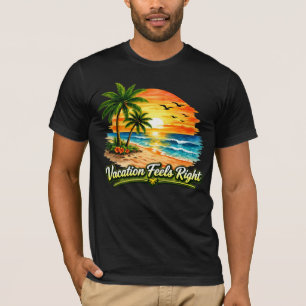 Urlaub fühlt sich richtig weiches Jersey T-Shirt U