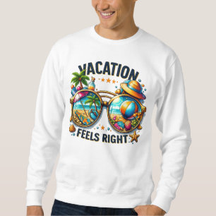 Urlaub Gefühlt Richtig Basic Sweatshirt USA