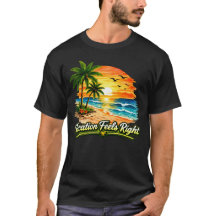 Urlaub Gefühlt Richtig Dunkles Baumwoll-T-Shirt US