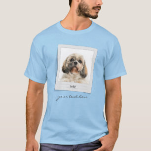 Urlaub Haustiere Geburtstag Foto Rahmen Personalis T-Shirt