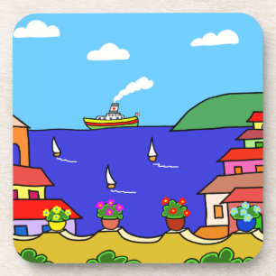 Urlaub im Mittelmeer Untersetzer