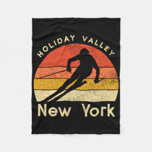Urlaub im Skigebiet Holiday Valley New York Fleecedecke